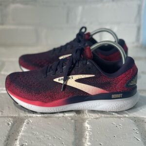 Brooks Ghost 16 Running shoes, Womens size 8.5 Color: navy/rasp/apri